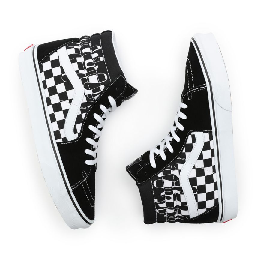Vans Paint Drip Checkerboard Sk8-Hi παπούτσια μαυρα | VN013W9GG55