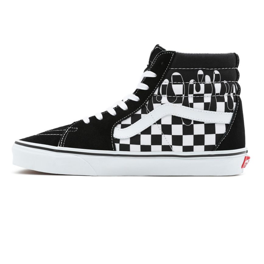 Vans Paint Drip Checkerboard Sk8-Hi παπούτσια μαυρα | VN013W9GG55