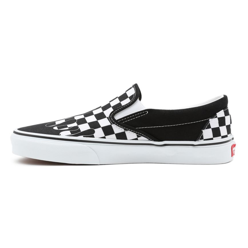 Vans Paint Drip Checkerboard κλασικα Slip-On παπούτσια μαυρα | VN341V1CS45