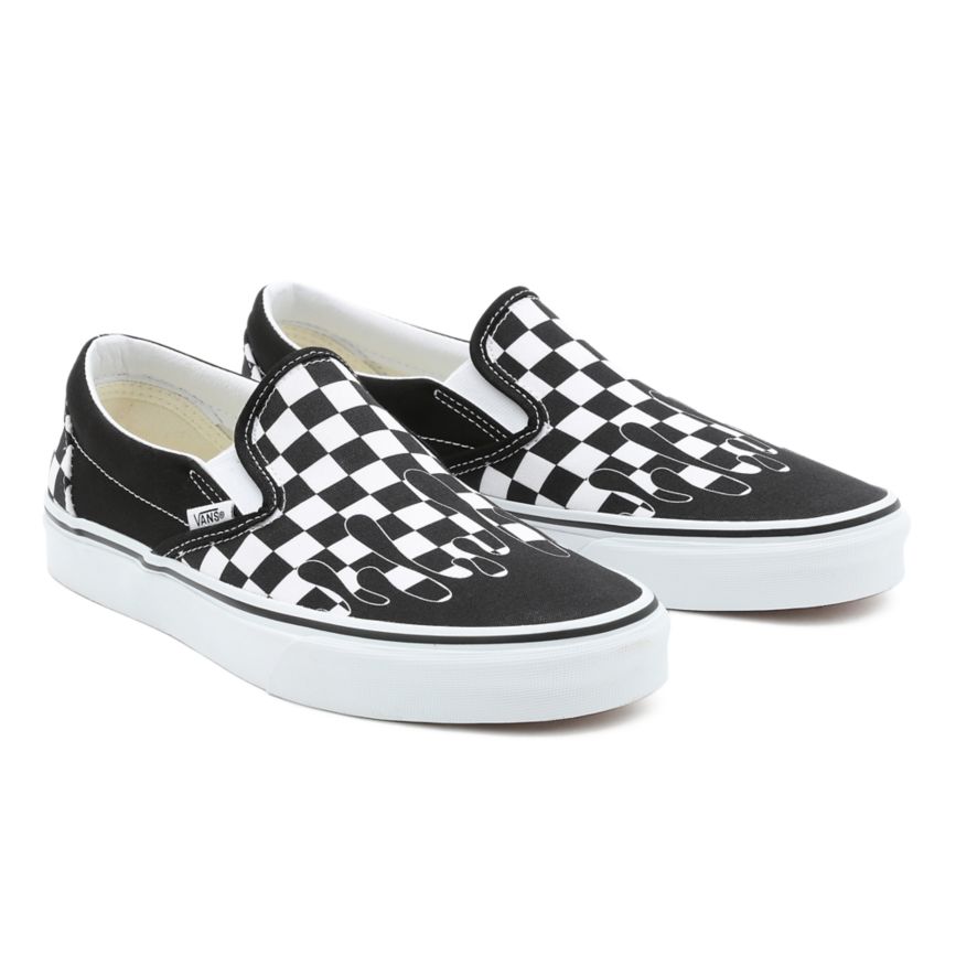 Vans Paint Drip Checkerboard κλασικα Slip-On παπούτσια μαυρα | VN341V1CS45
