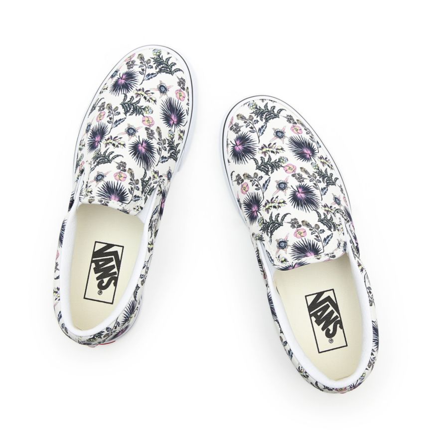 Vans Paradise Floral κλασικα Slip-On παπούτσια ασπρα | VN064W5OQ04
