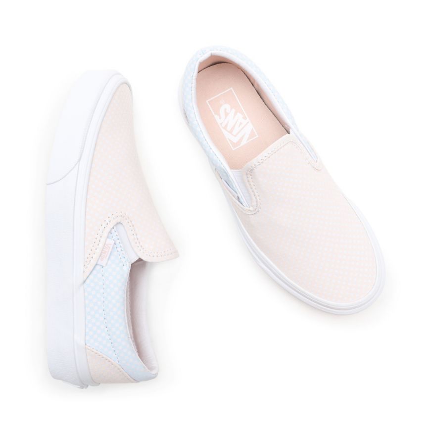 Vans Pastel Checkerboard κλασικα Slip-On παπούτσια ασπρα | VN856G1OI65