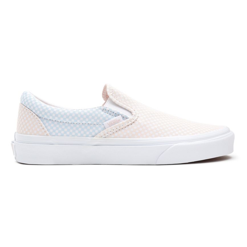 Vans Pastel Checkerboard κλασικα Slip-On παπούτσια ασπρα | VN856G1OI65