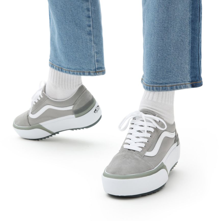 Vans Pastel Old Skool Stacked παπούτσια βαθυ γκρι | VN599Q0NJ41