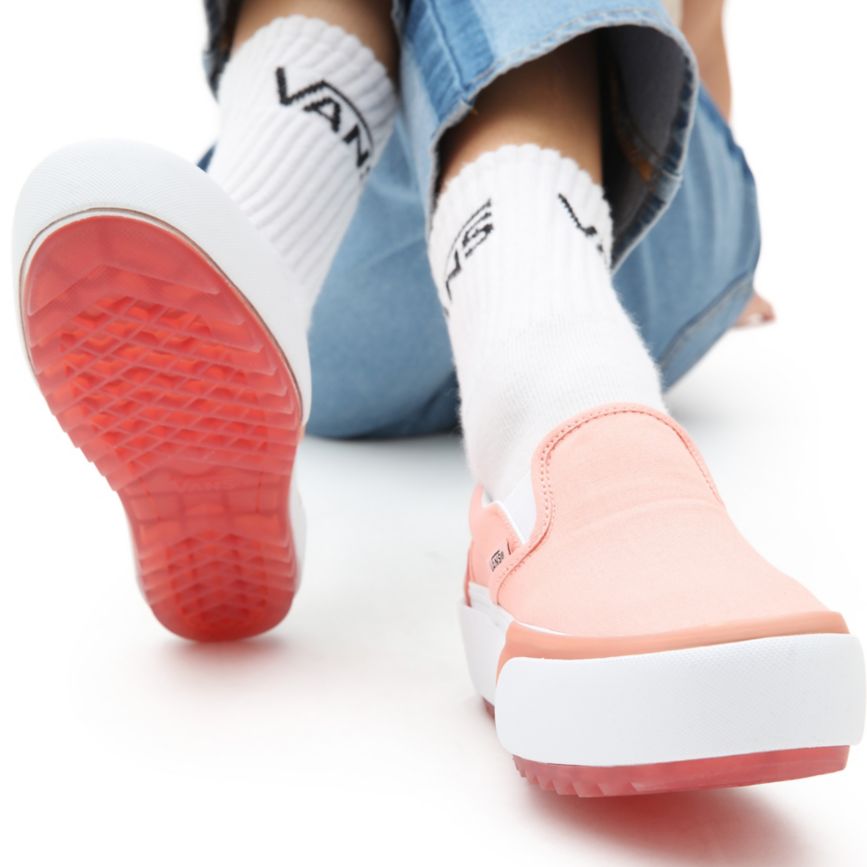 Vans Pastel κλασικα Slip-On Stacked παπούτσια ροζ | VN695D4CI22