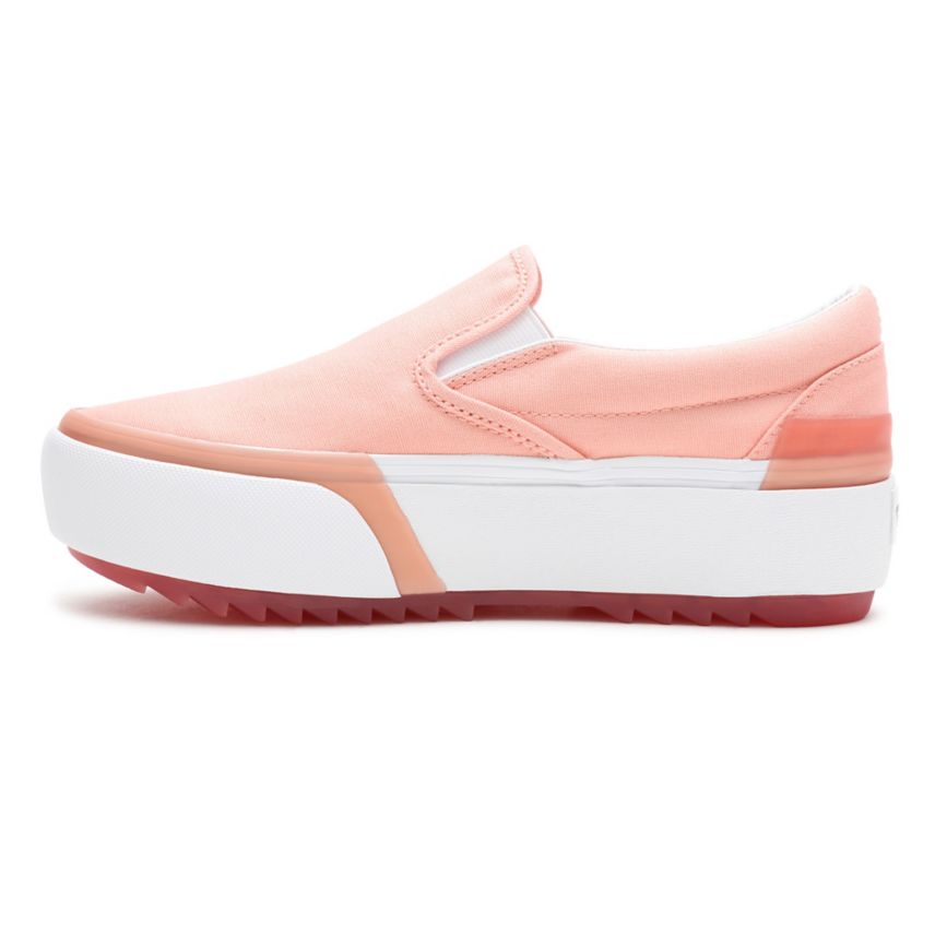 Vans Pastel κλασικα Slip-On Stacked παπούτσια ροζ | VN695D4CI22