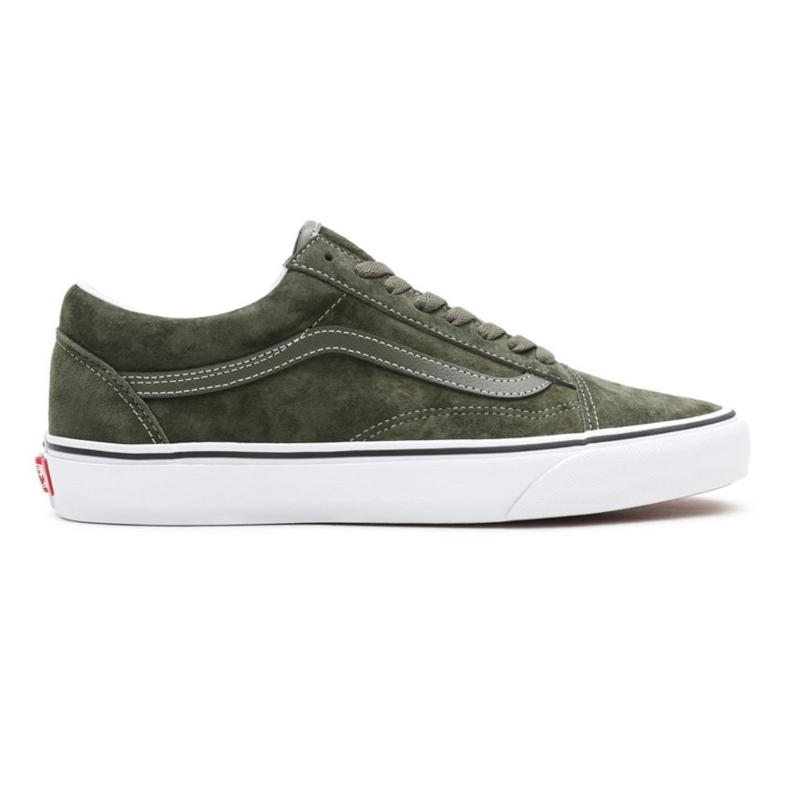 Vans Pig σουετ Old Skool παπούτσια Ελιά | VN332B7HJ28