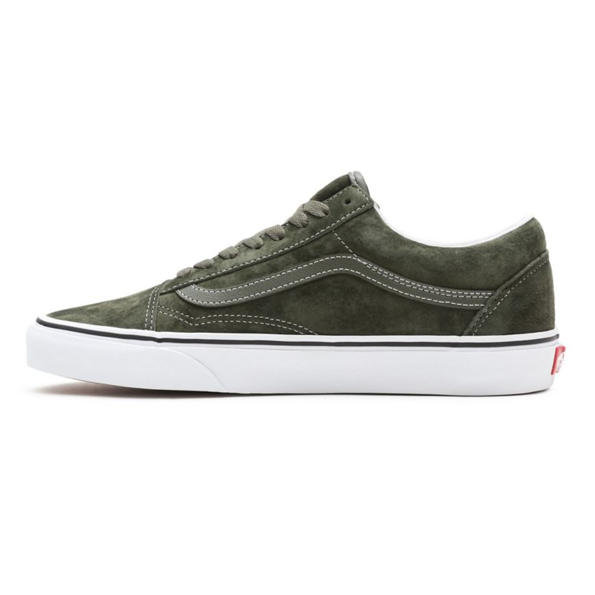 Vans Pig σουετ Old Skool παπούτσια Ελιά | VN332B7HJ28