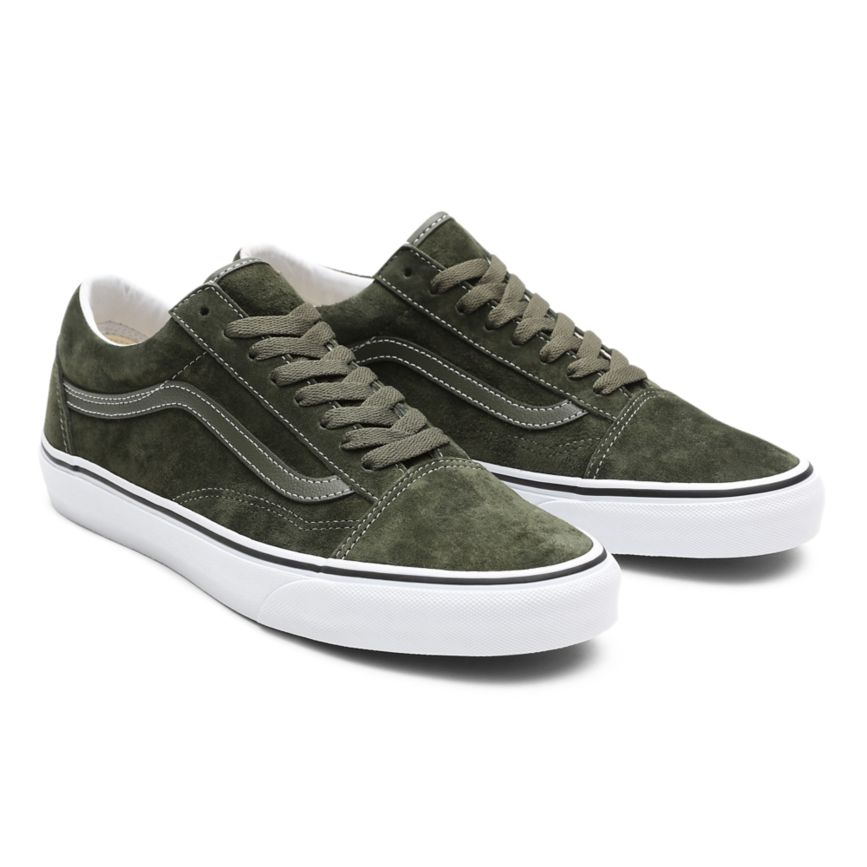 Vans Pig σουετ Old Skool παπούτσια Ελιά | VN332B7HJ28