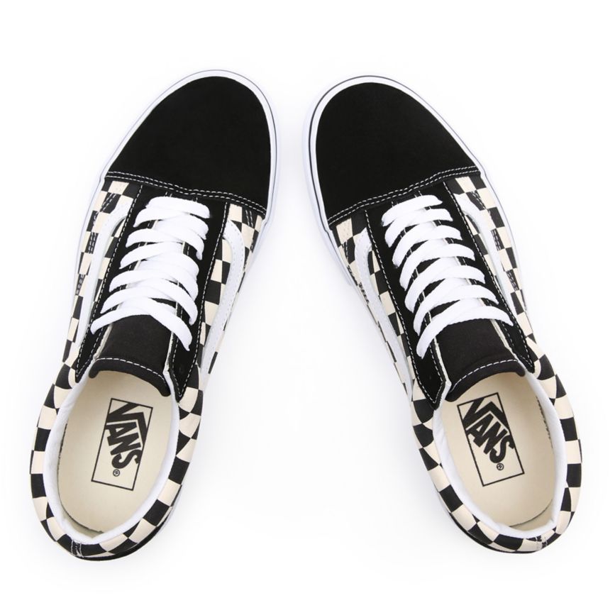 Vans Primary Check Old Skool παπούτσια μαυρα | VN146R8FQ22