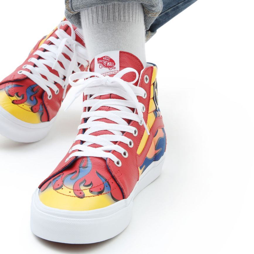Vans Racer Sk8-Hi παπούτσια κοκκινα | VN715A8TC26
