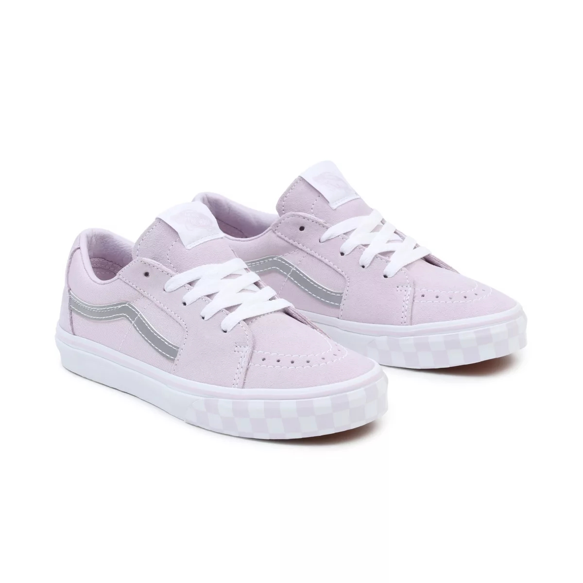 Vans Reflective Sidestripe Sk8-Low παπούτσια ροζ | VN103Q7VE15