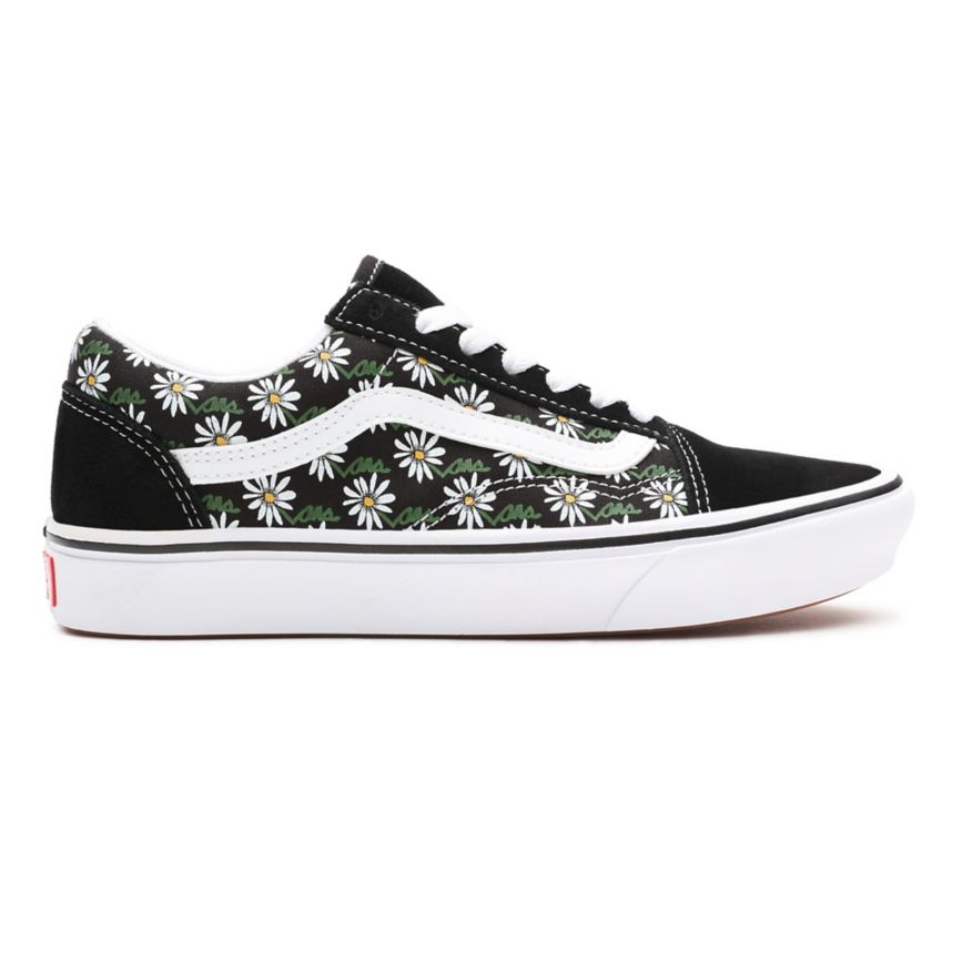 Vans Scribble Flower ComfyCush Old Skool παπούτσια μαυρα | VN164D8RP91