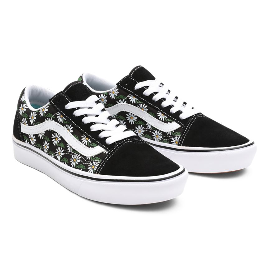 Vans Scribble Flower ComfyCush Old Skool παπούτσια μαυρα | VN164D8RP91