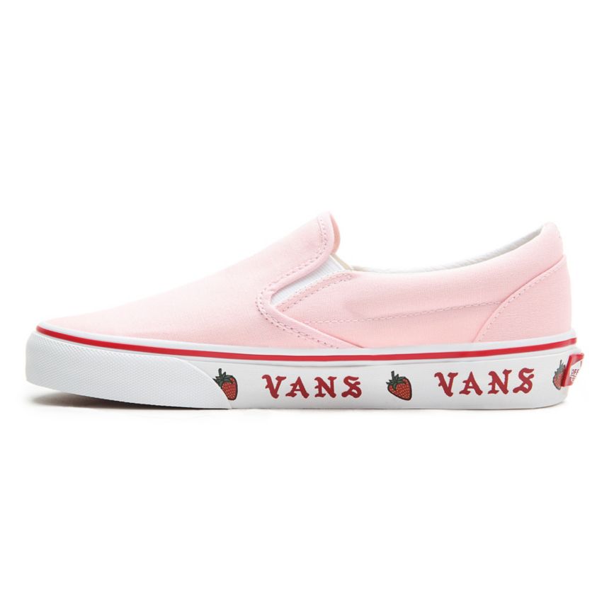 Vans Sidewall Print κλασικα Slip-On παπούτσια ροζ | VN128M7BX71