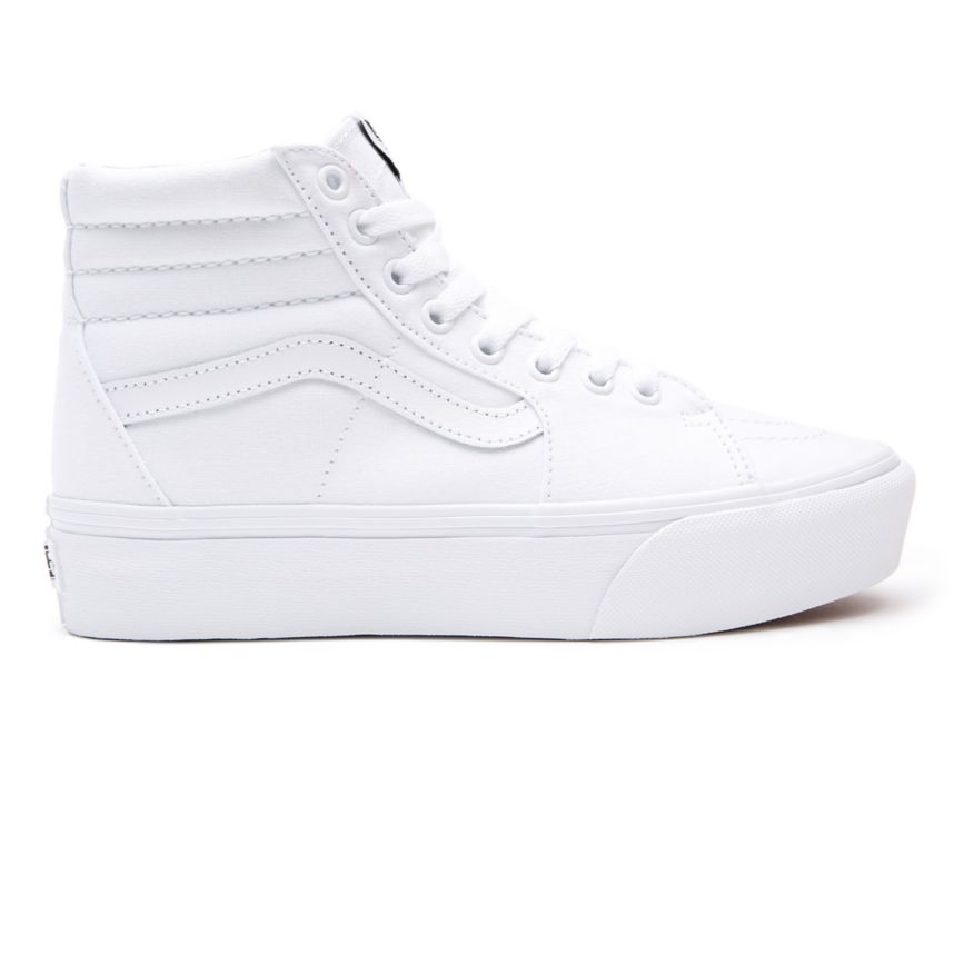 Vans Sk8-Hi flatforms 2.0 παπούτσια ασπρα | VN932L7RY38
