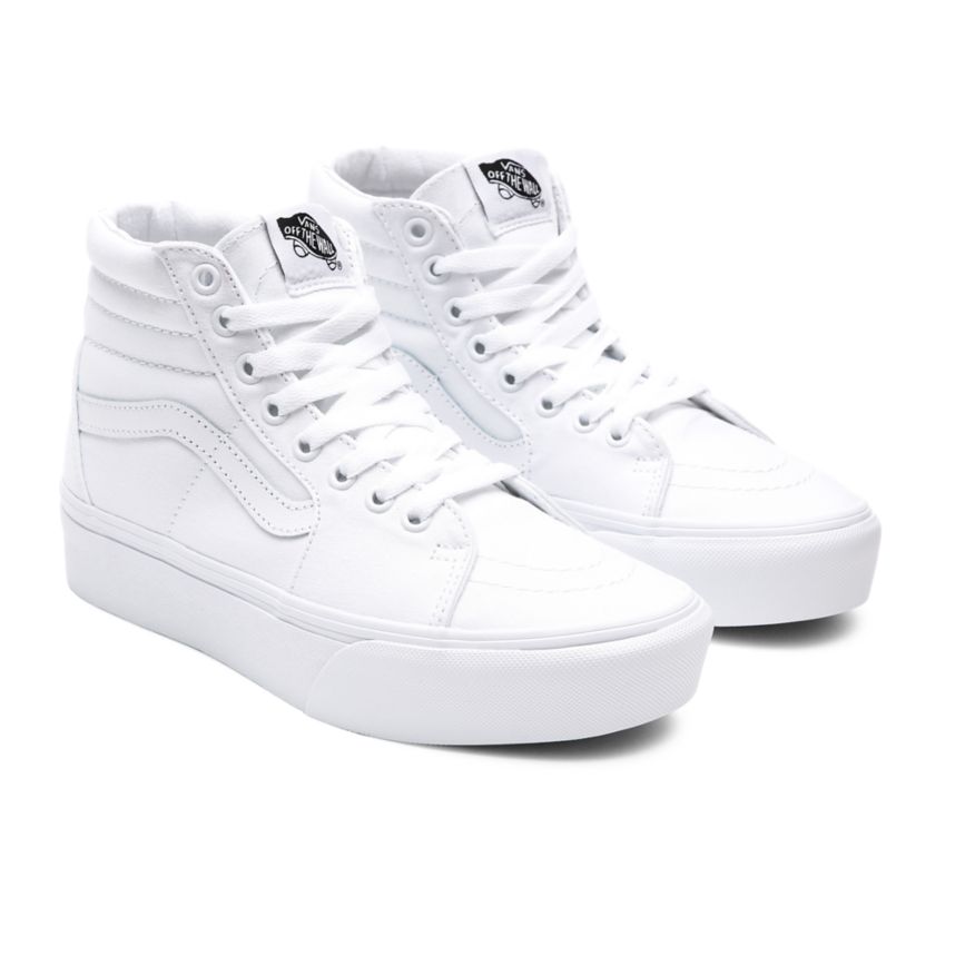Vans Sk8-Hi flatforms 2.0 παπούτσια ασπρα | VN932L7RY38