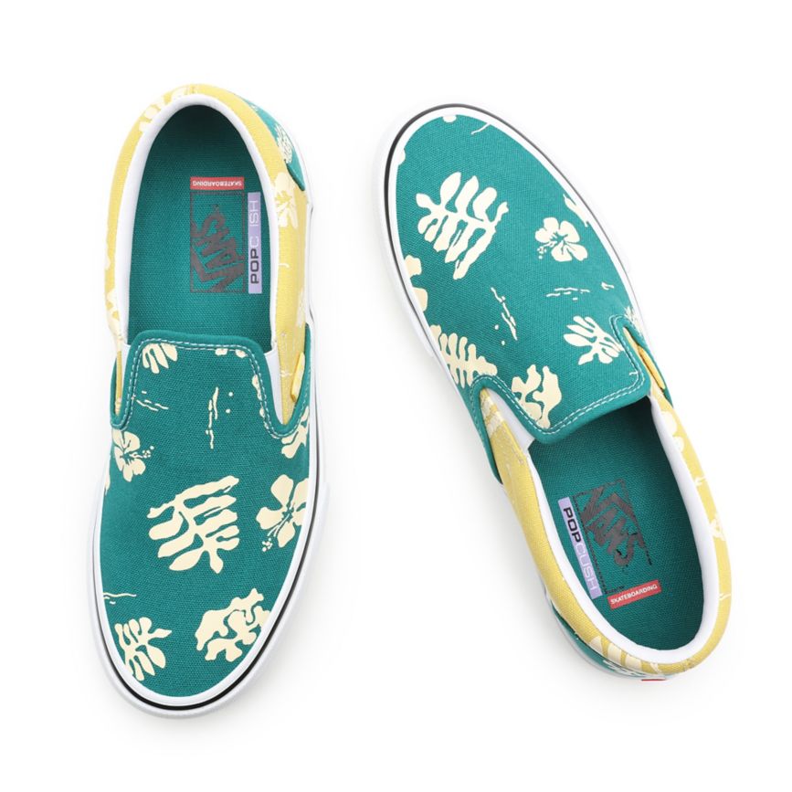Vans Skate Aloha Slip-On παπούτσια τυρκουάζ | VN630G4HY47