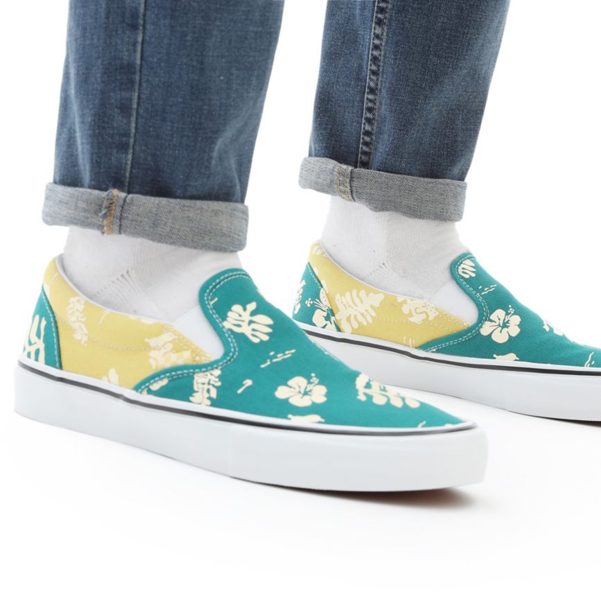 Vans Skate Aloha Slip-On παπούτσια τυρκουάζ | VN630G4HY47