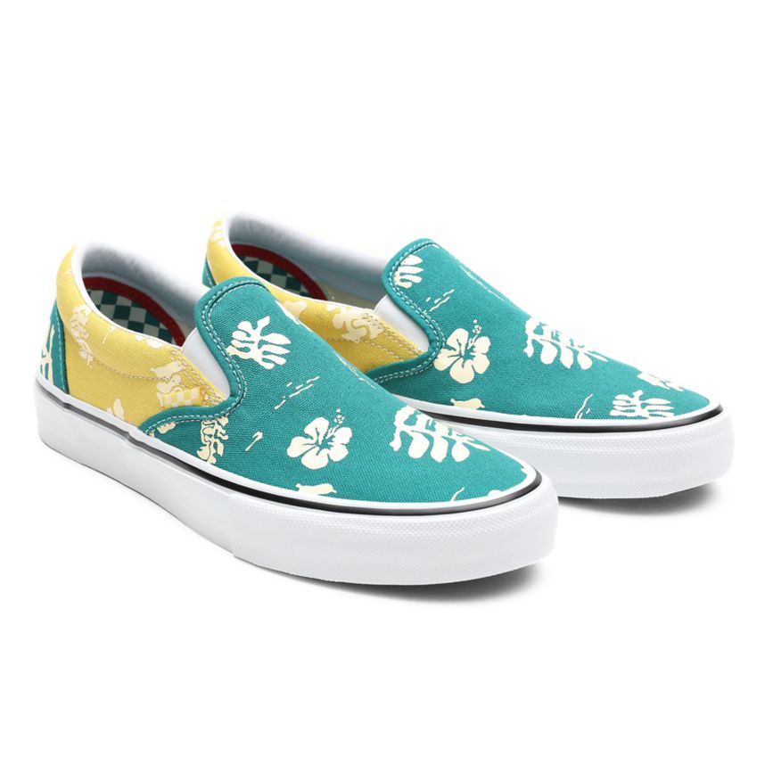 Vans Skate Aloha Slip-On παπούτσια τυρκουάζ | VN630G4HY47