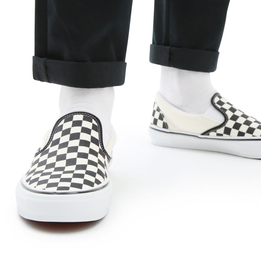 Vans Skate Checkerboard Slip-On παπούτσια ασπρα | VN368M5HZ78