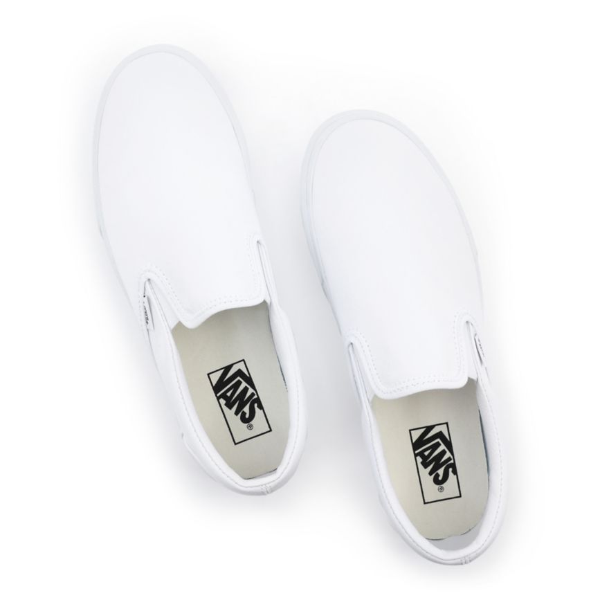 Vans Slip-On flatforms παπούτσια ασπρα | VN214J5PP25
