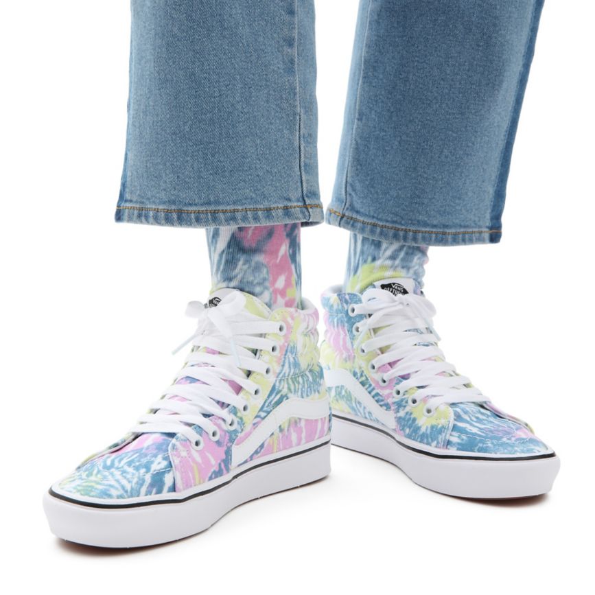 Vans Tie-Dye ComfyCush SK8-Hi παπούτσια Πολύχρωμο | VN028R4CL18