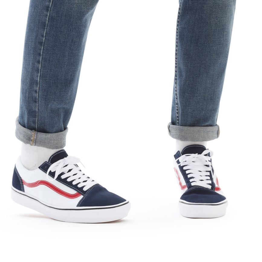 Vans Tri-Tone ComfyCush Old Skool παπούτσια σκουρο μπλε | VN857H4OR05