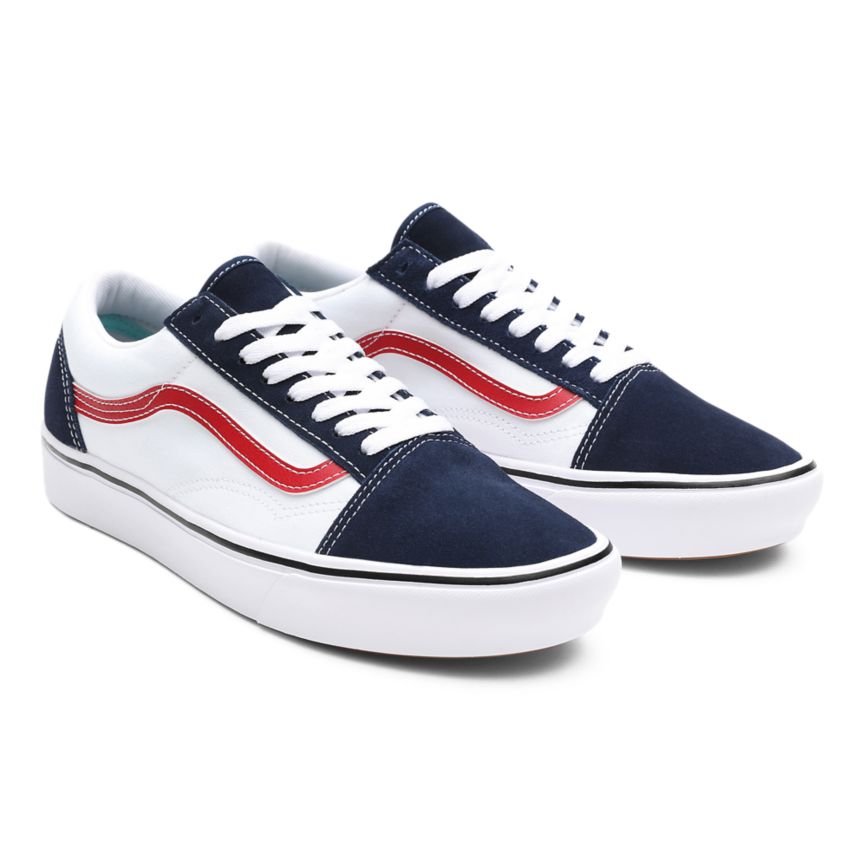 Vans Tri-Tone ComfyCush Old Skool παπούτσια σκουρο μπλε | VN857H4OR05