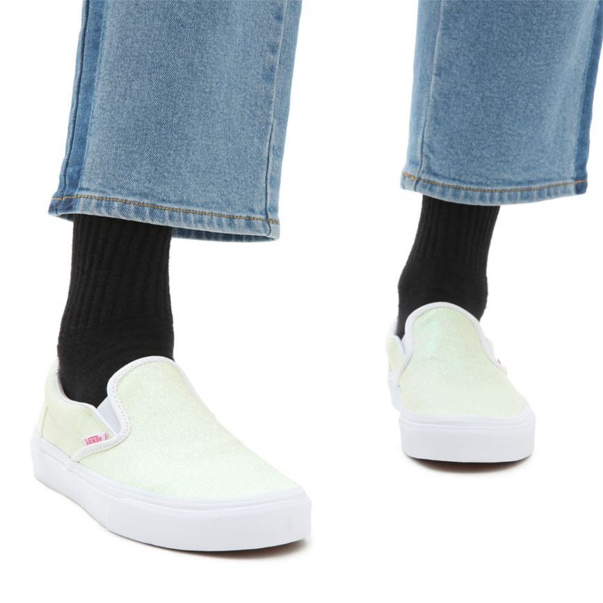 Vans UV Glitter κλασικα Slip-On παπούτσια ασπρα | VN398F0PD08