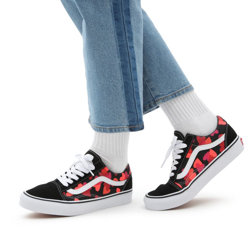 Vans Valentines Hearts Old Skool παπούτσια μαυρα | VN076T9QA17