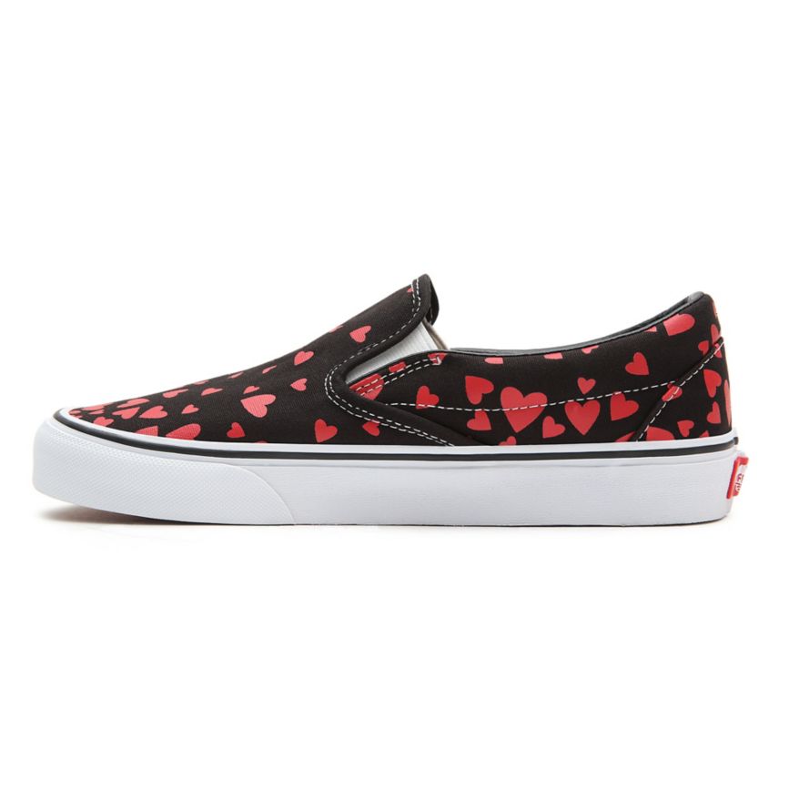 Vans Valentines Hearts κλασικα Slip-On παπούτσια μαυρα | VN194I5QF42