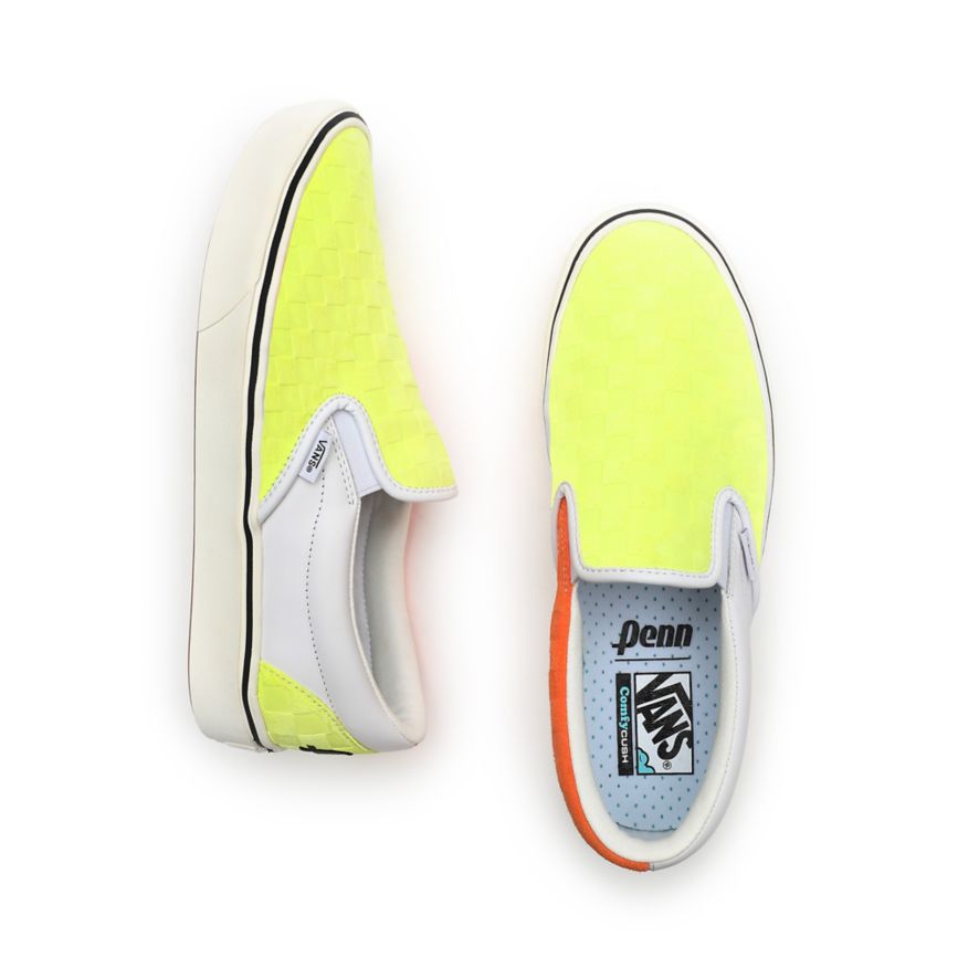 Vans X Penn ComfyCush Slip-On παπούτσια κίτρινα | VN850J0KQ43