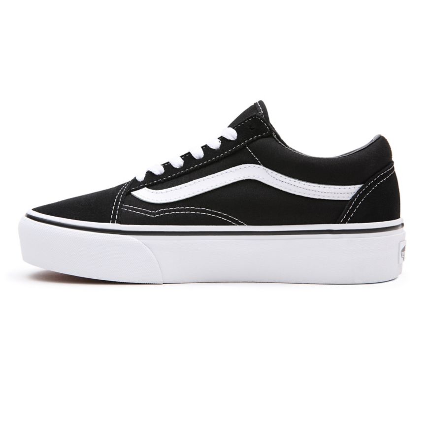 Vans flatforms Old Skool παπούτσια μαυρα | VN318T9UN85