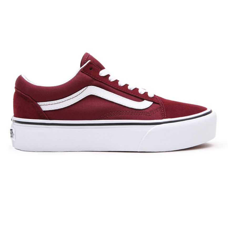 Vans flatforms Old Skool παπούτσια μπορντο | VN590E0AV76
