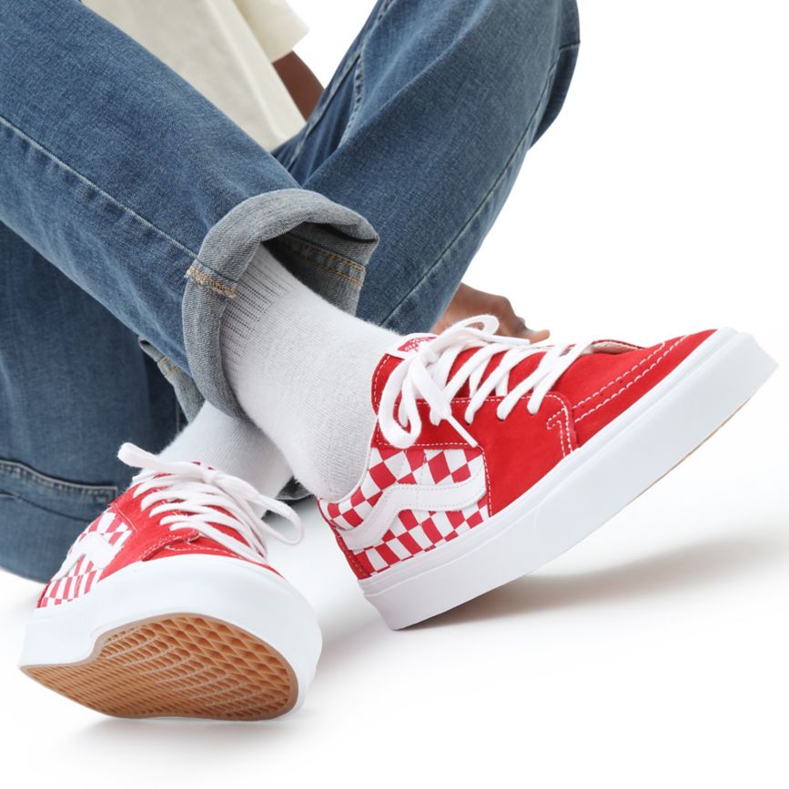 Vans καμβα σουετ SK8-Low παπούτσια κοκκινα | VN032L2BV39