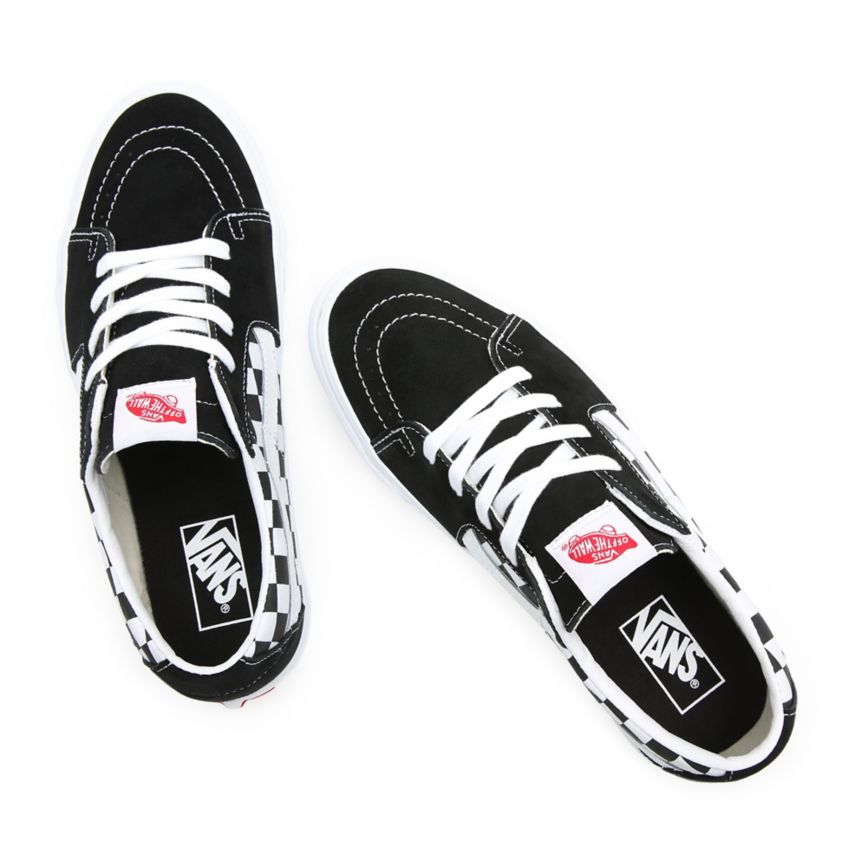 Vans καμβα σουετ SK8-Low παπούτσια μαυρα | VN185V4RC93