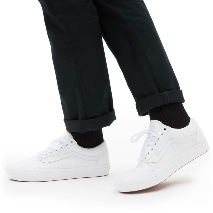 Vans κλασικα ComfyCush Old Skool παπούτσια ασπρα | VN209K9ZL95