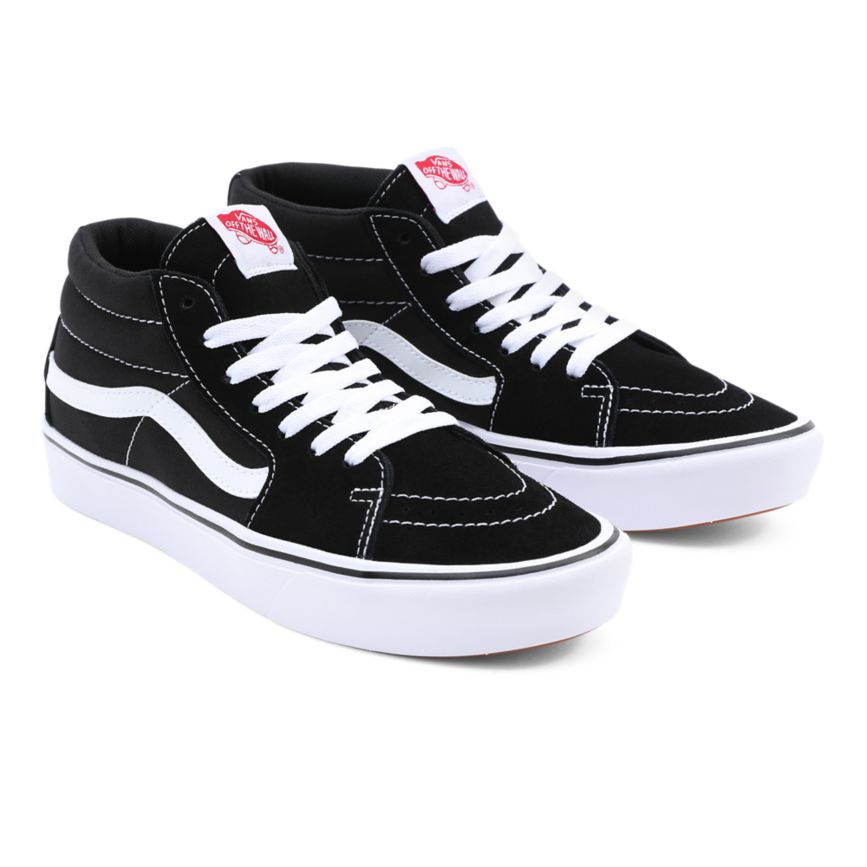 Vans κλασικα ComfyCush Sk8-Mid παπούτσια μαυρα | VN027M8NS14