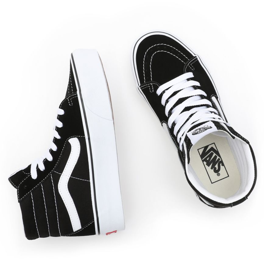 Vans σουετ Sk8-Hi flatforms 2.0 παπούτσια μαυρα | VN454D0WW33
