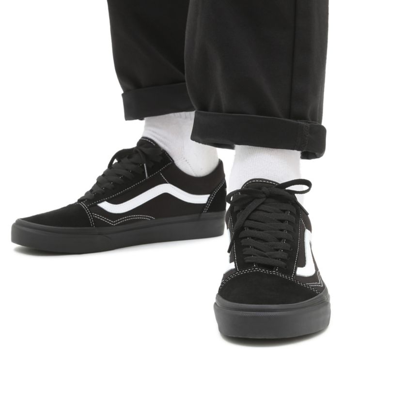 Vans σουετ καμβα Old Skool παπούτσια μαυρα | VN737V7AR28