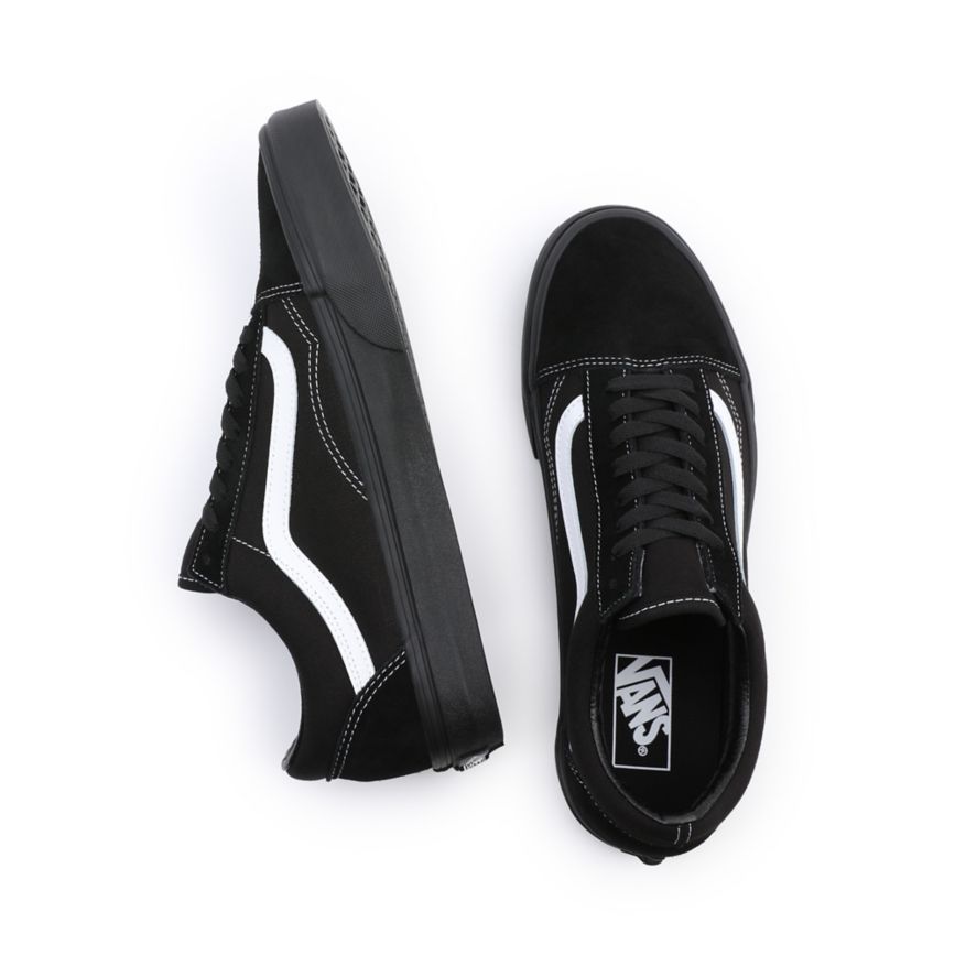 Vans σουετ καμβα Old Skool παπούτσια μαυρα | VN827S4WE27