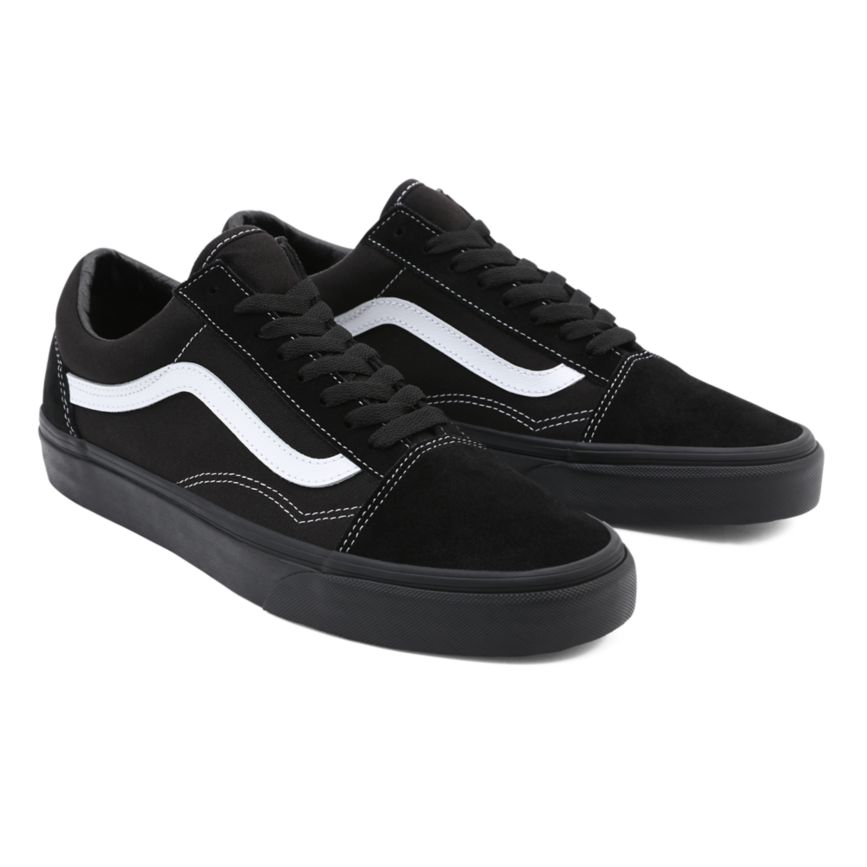 Vans σουετ καμβα Old Skool παπούτσια μαυρα | VN827S4WE27