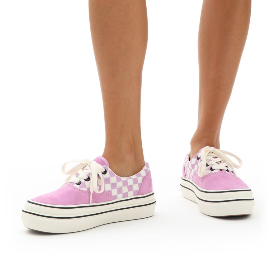 Vans σουετ καμβα Super ComfyCush Era παπούτσια ροζ | VN049S8WG98