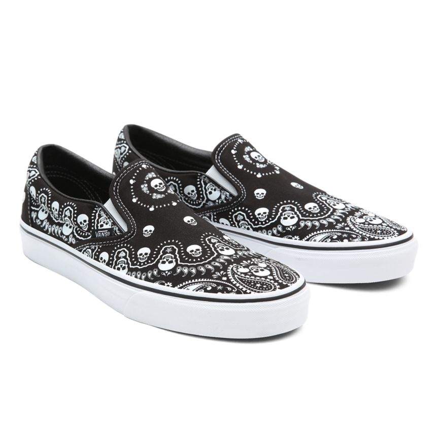 Vans Bandana κλασικα Slip-On παπούτσια μαυρα | VN054P7GS10