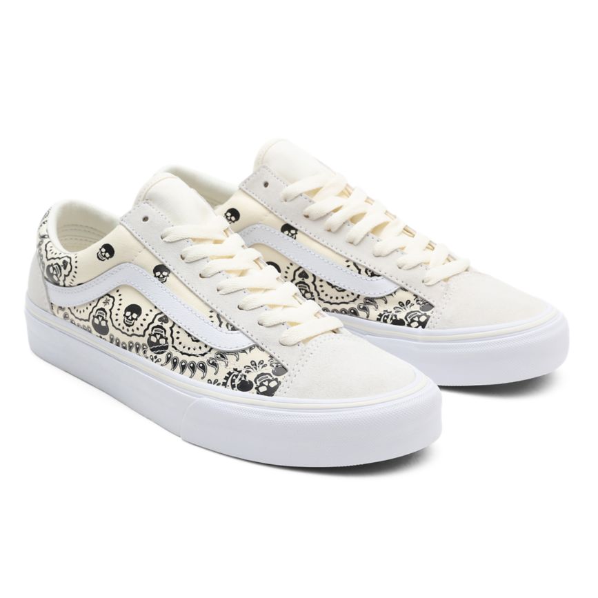 Vans Bandana στυλ 36 παπούτσια ασπρα | VN503A2EN12
