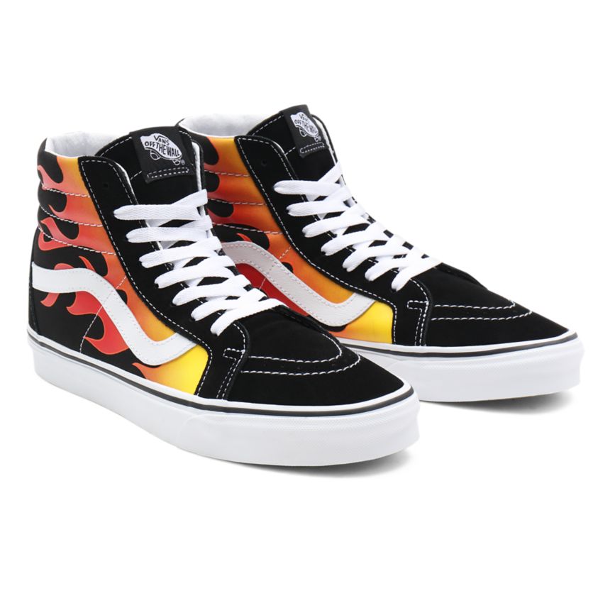 Vans Flame Sk8-Hi Reissue παπούτσια μαυρα | VN726H0SZ61