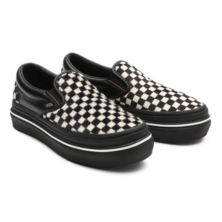 Vans Fury Super ComfyCush Slip-On παπούτσια μαυρα | VN426D4NL95