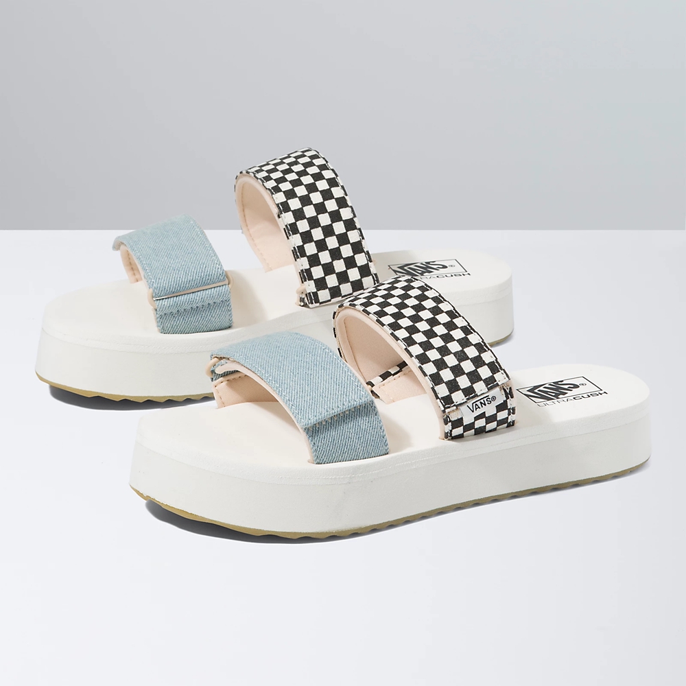 Vans Mix Match Cayucas παντοφλεσ Mega flatforms ασπρα | VN584E0NB11