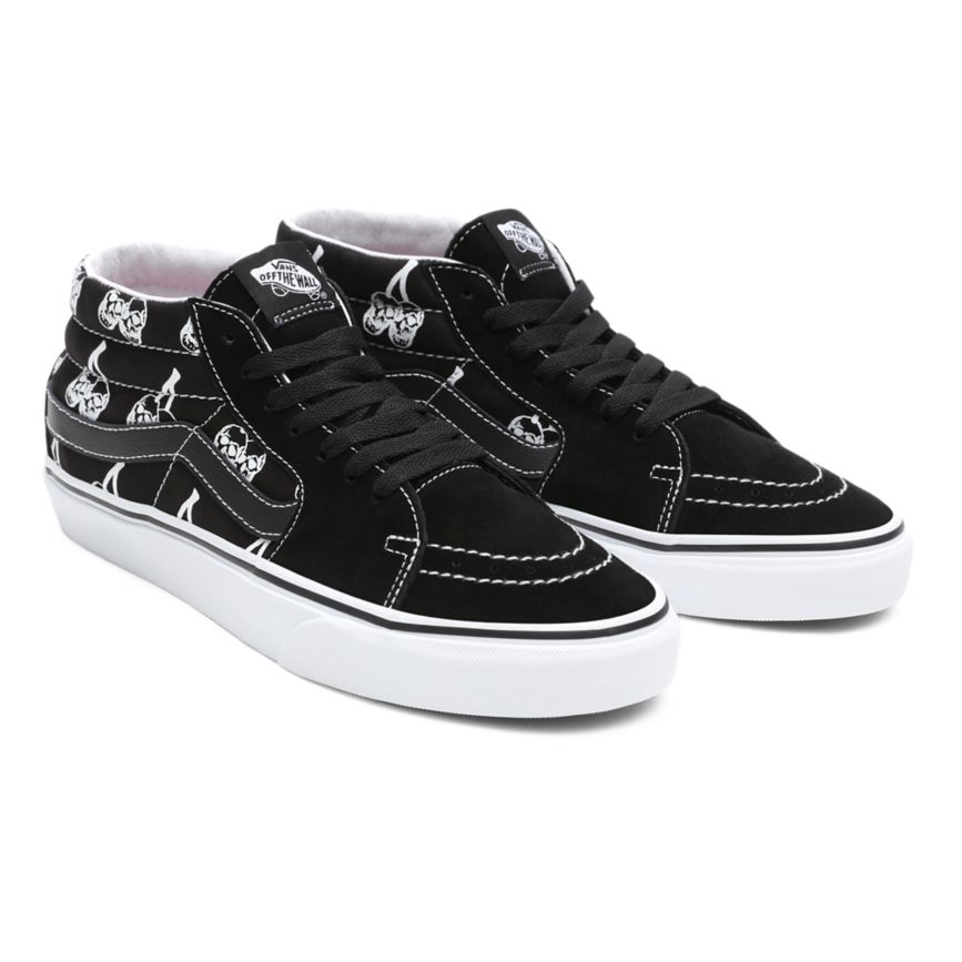 Vans New Varsity Sk8-Mid παπούτσια μαυρα | VN526B9WH41